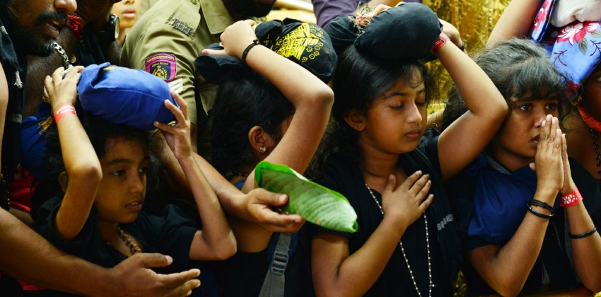 ശബരിമലയിൽ ദർശനത്തിനെത്തുന്ന കുട്ടികളുടെ എണ്ണത്തിൽ വൻ വർധന