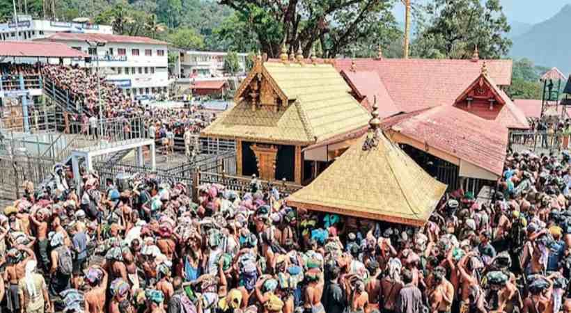 സന്നിധാനത്ത് വൻ ഭക്തജനത്തിരക്ക്; മണ്ഡല പൂജക്കും മകരവിളക്കിനും വെർച്വൽ ക്യൂ വെട്ടിക്കുറച്ചു, സ്പോട് ബുക്കിംഗ് ഒഴിവാക്കിയേക്കും