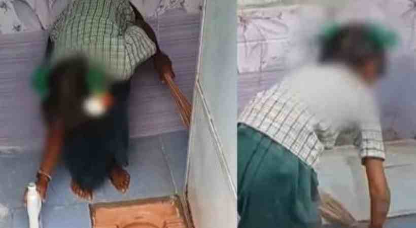 തമിഴ്നാട്ടിൽ വിദ്യാർത്ഥിനിയെക്കൊണ്ട് സ്കൂൾ ടോയ്ലറ്റ് വൃത്തിയാക്കിപ്പിച്ചു; പ്രിൻസിപ്പളിന് സസ്പെൻഷൻ