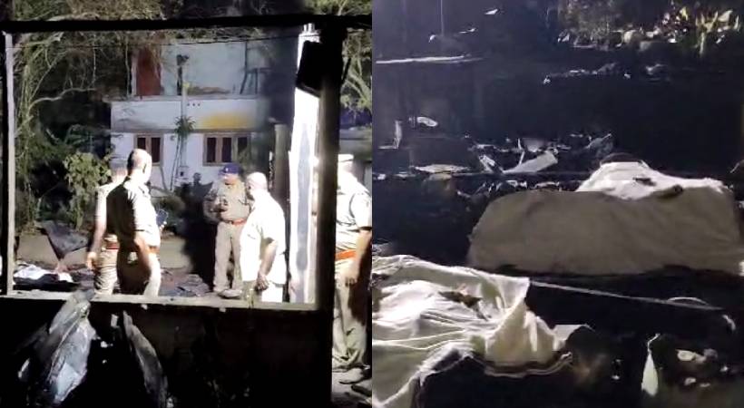 ആലപ്പുഴയിൽ വീടിന് തീപിടിച്ച് വൃദ്ധ ദമ്പതികൾ മരിച്ചു; ദുരൂഹത എന്ന് പോലീസ്