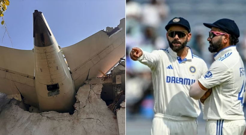 വിമാനദുരന്തത്തില്‍ പ്രതികരിച്ച് വിരാട് കോഹ്‌ലിയും രോഹിത്ത് ശര്‍മ്മയും