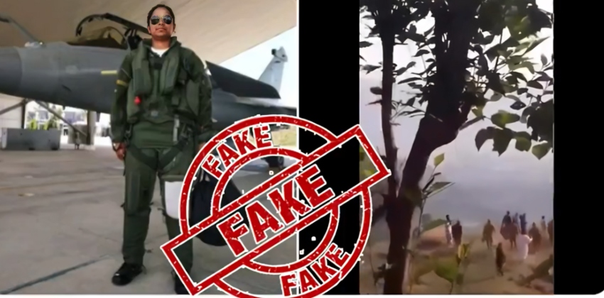 ‘ഇന്ത്യയുടെ വനിതാ പൈലറ്റിനെ പാക് സൈന്യം പിടികൂടിയെന്നത് വ്യാജം