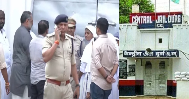 രാജീവ് ചന്ദ്രശേഖർ കന്യാസ്ത്രീകളെ കാണാൻ ജയിലിൽ എത്തി