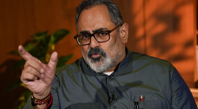 ‘രാഹുൽ ഗാന്ധിയുടെയും വി ഡി സതീശന്റെയും പ്രസ്താവനകൾ ജനശ്രദ്ധ മാറ്റാനുള്ള ശ്രമം’; രാജീവ് ചന്ദ്രശേഖർ