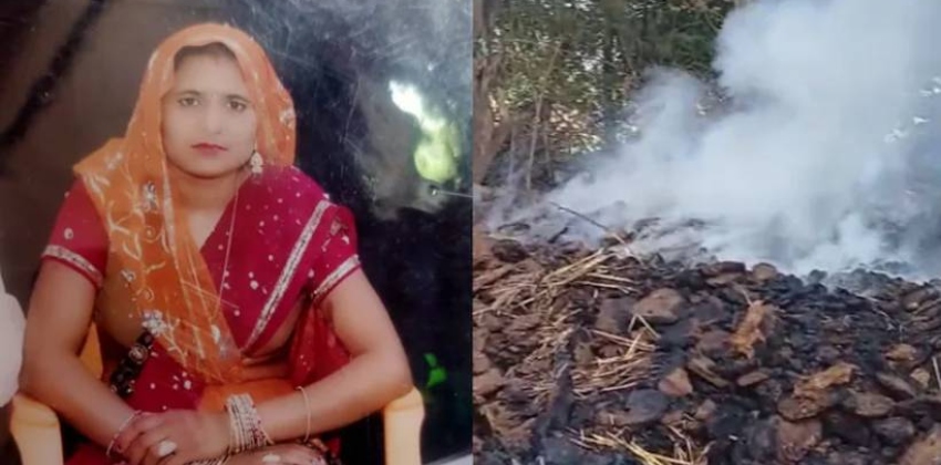 കുട്ടികളുണ്ടാകാത്തതിന്റെ പേരിൽ ക്രൂരത; 42കാരിയെ ചാണകം കൂട്ടിയിട്ട് ജീവനോടെ കത്തിച്ച് ഭർതൃവീട്ടുകാർ, തടയാനെത്തിയ പൊലീസിനും മർദ്ദനം