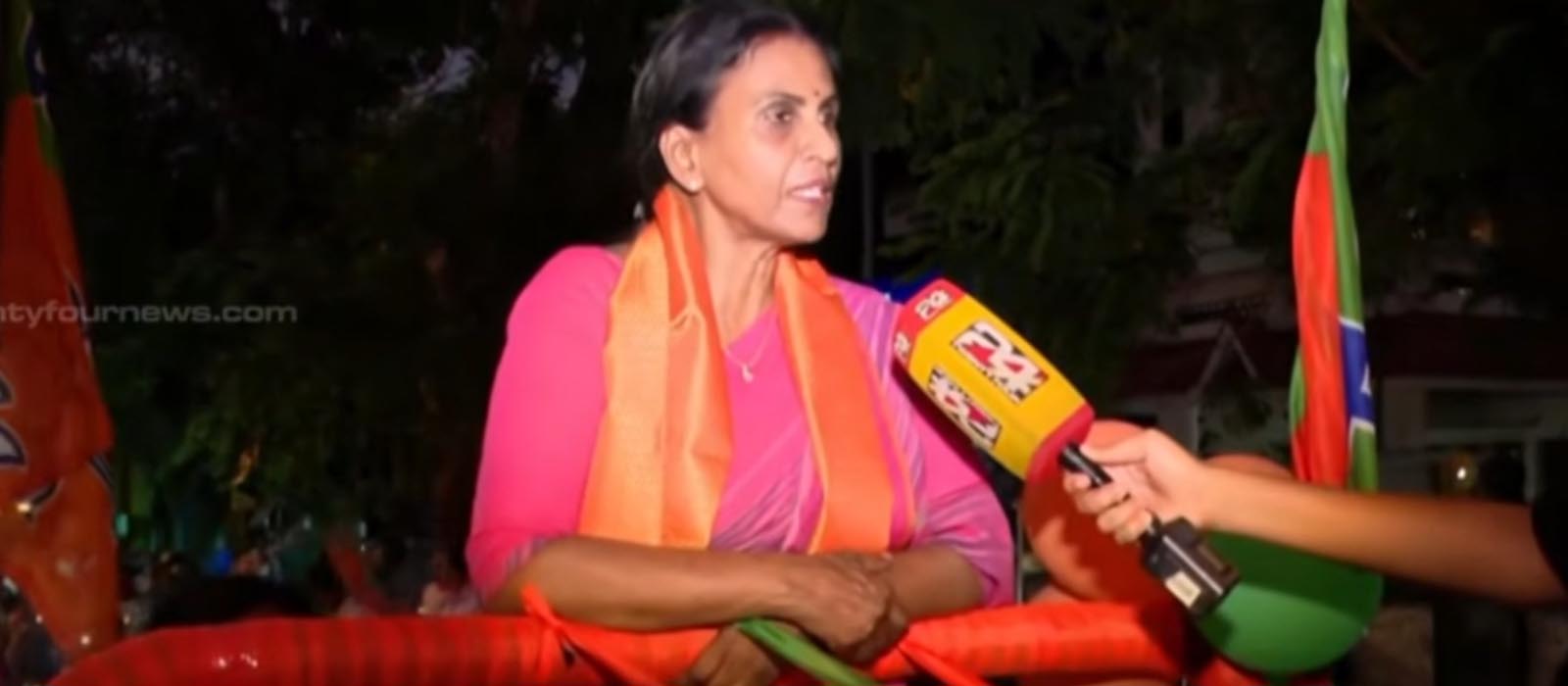 വട്ടിയൂർക്കാവിൽ തികഞ്ഞ വിജയപ്രതീക്ഷയെന്ന് ബിജെപി സ്ഥാനാർഥി ആർ ശ്രീലേഖ