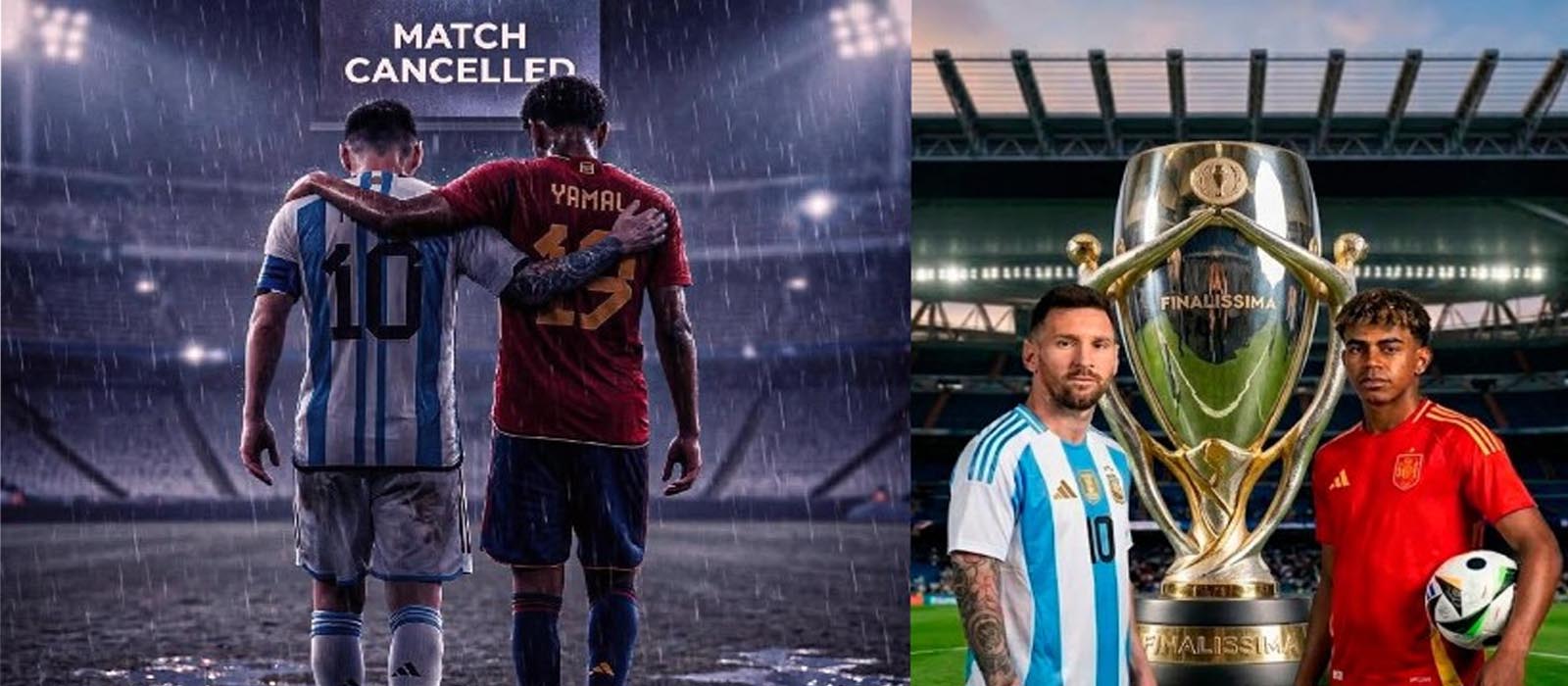 പശ്ചിമേഷ്യയിലെ സംഘര്‍ഷം; അര്‍ജന്റീന- സ്‌പെയിന്‍ ഫൈനലിസിമ മത്സരം റദ്ദാക്കി