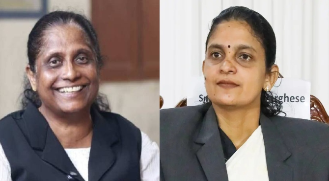 കോടതിയിലിരുന്ന് ഉറങ്ങുകയായിരുന്നു; ജഡ്ജി ഹണി എം വർഗീസിന്റെ പരാമർശത്തിനെതിരെ അഡ്വ.ടി.ബി മിനി, കോടതിയലക്ഷ്യത്തിന് നീക്കം