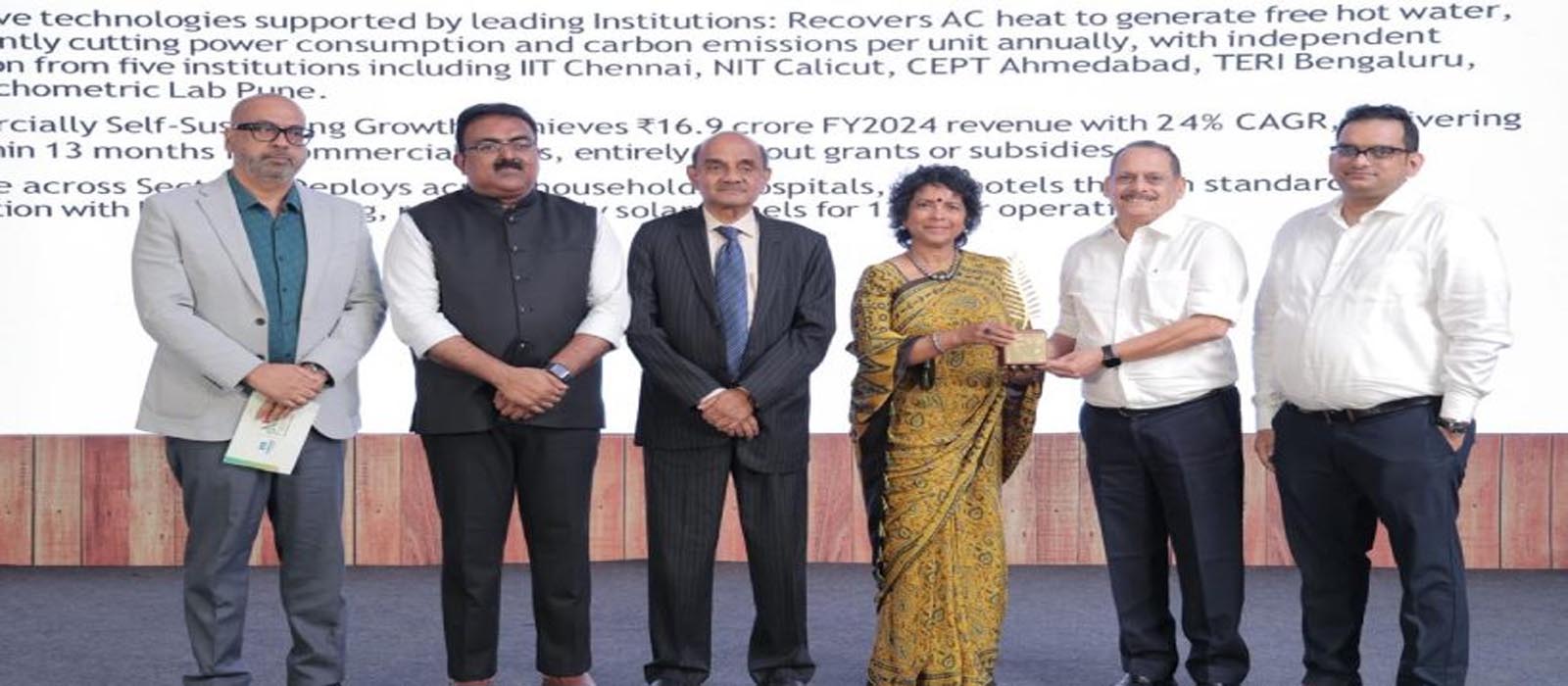 ചില്‍ട്ടന്‍ റഫ്രിജറേഷന്റെ ‘ഡ്യുവല്‍ പര്‍പ്പസ് എസി’ക്ക് കെ.എം.എ സസ്‌റ്റൈനബിള്‍ ഇന്നൊവേഷന്‍ പുരസ്‌കാരം