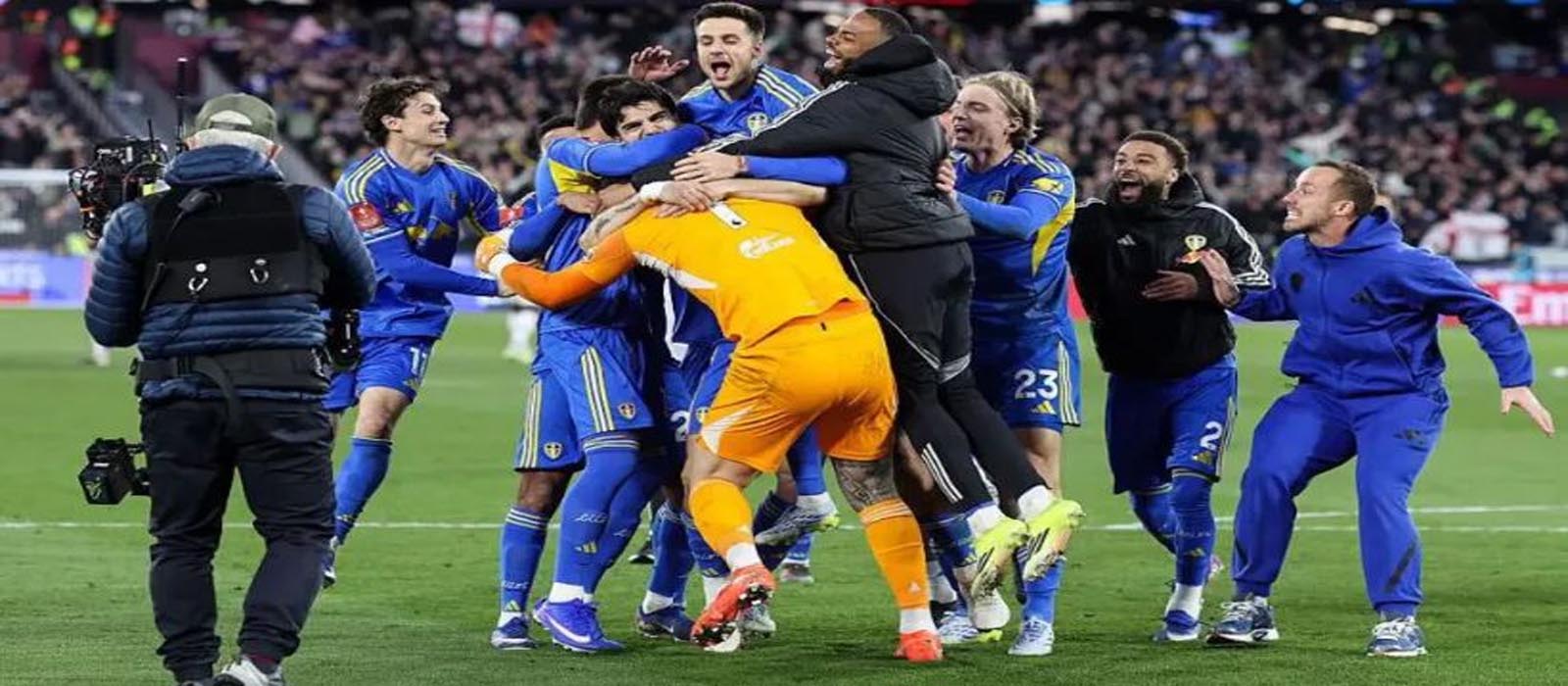 39 വര്‍ഷത്തിന് ശേഷം ലീഡ്‌സ് യുണൈറ്റഡ് എഫ്എ കപ്പ് സെമിയില്‍; ഷൂട്ട് ഔട്ടില്‍ വെസ്റ്റ് ഹാം പുറത്ത്