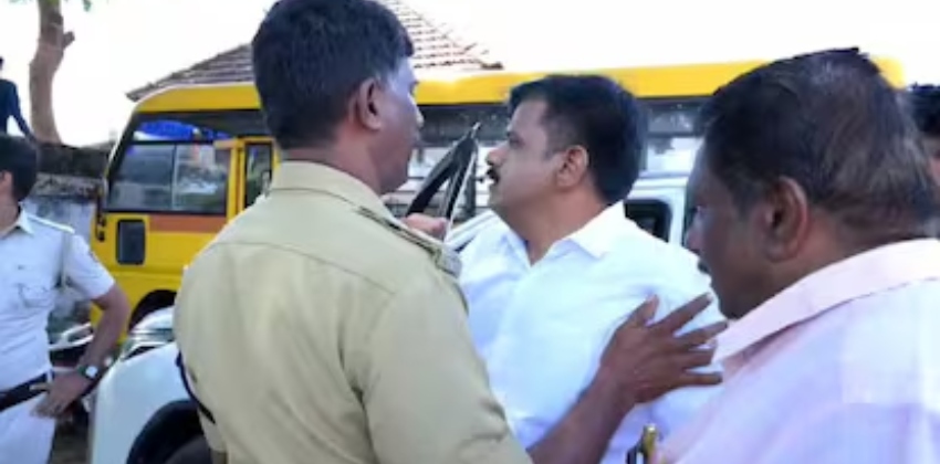 സന്ദീപ് വാര്യരും LDF ബൂത്ത് ഏജന്റുമാരും തമ്മിൽ വാക്കുതർക്കം; ബോധപൂർവം പ്രശ്നമുണ്ടാക്കാനുള്ള ശ്രമമെന്ന് LDF