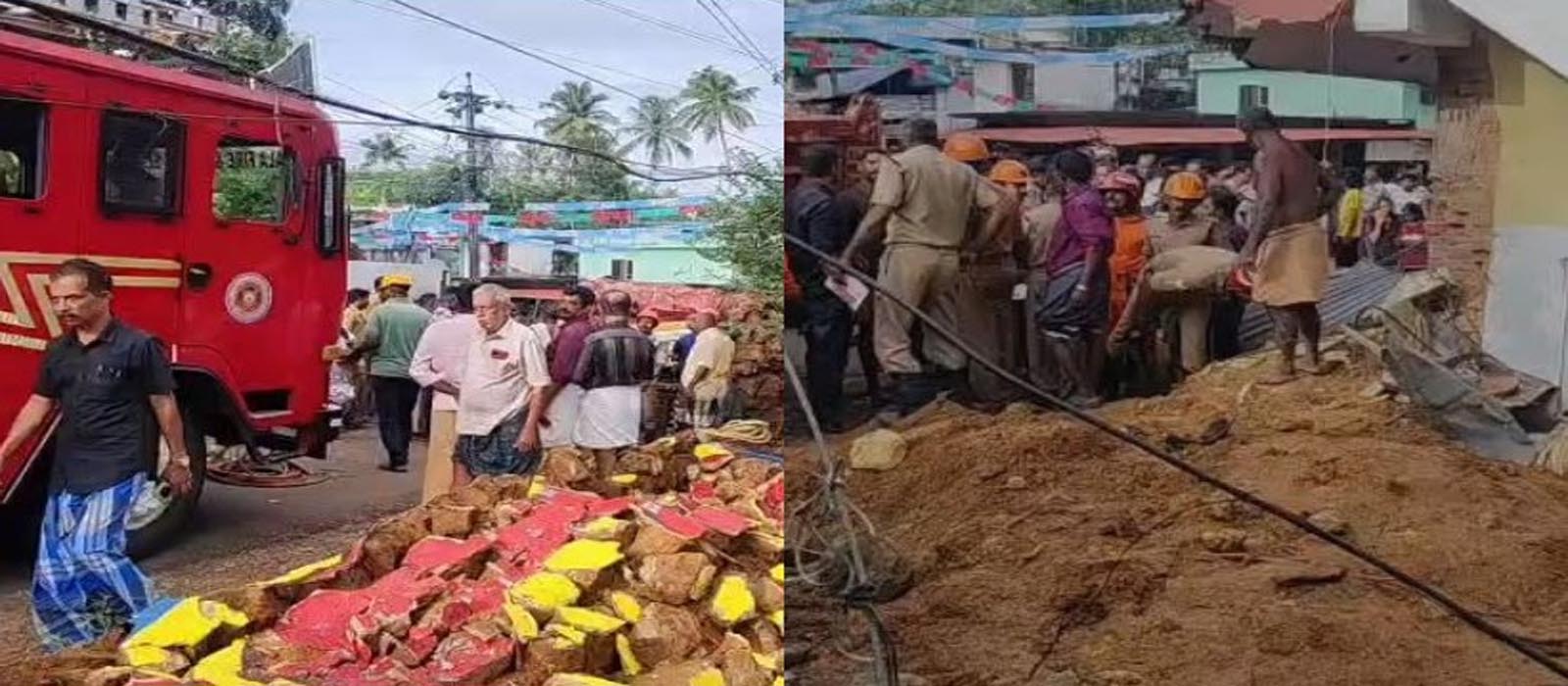 ബസ് കാത്തുനിന്ന കുട്ടികള്ക്ക് മുകളിലേക്ക് ടിപ്പര് മറിഞ്ഞു; അപകടം കൊട്ടാരക്കര നീലേശ്വരത്ത്; മൂന്ന് പേര് മരിച്ചു