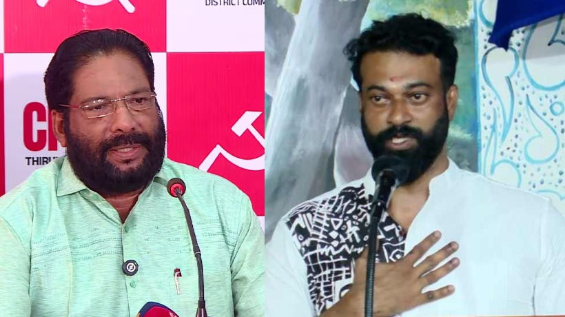 സുഗതനെ കൊണ്ടുവരുമ്പോൾ വിലങ്ങ് വെച്ചിരുന്നില്ല, ഐ പി ബിനു അടക്കമുള്ള സിപിഐഎം നേതാക്കൾക്ക് വിലങ്ങ് വയ്ക്കുന്നു’; ബിജെപിക്ക് സർക്കാർ സഹായം ലഭിക്കുന്നുവെന്ന് വി ജോയ്