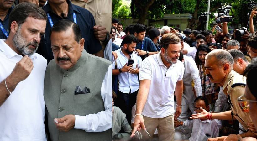 കേന്ദ്രത്തിന്റെ അനുനയ നീക്കത്തിന് വഴങ്ങാതെ രാഹുൽ ഗാന്ധി; പ്രതിഷേധം തുടർന്ന് കോൺഗ്രസ്