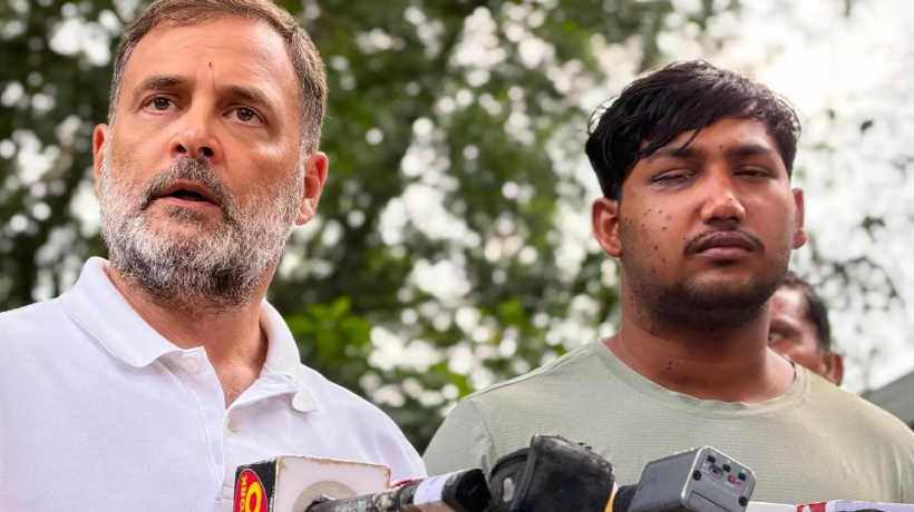 ‘ക്രിമിനല് മന്ത്രി ധര്മേന്ദ്ര പ്രധാന് ഉടൻ രാജിവെക്കണം’; പരുക്കേറ്റ വിദ്യാര്ഥിക്കൊപ്പം വാര്ത്താ സമ്മേളനം നടത്തി രാഹുല് ഗാന്ധി