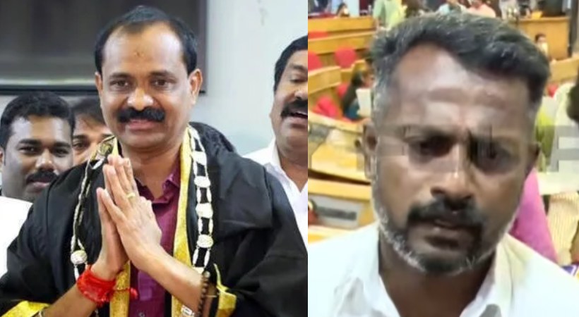 ‘ജയിച്ചു വന്ന ഒരു കൗണ്സിലറുടെ സ്ഥാനം വളഞ്ഞ വഴിയിലൂടെ കളയരുത് എന്ന ഉദ്ദേശ്യത്തോടെയായിരിക്കാം സുധീഷ് പിന്തുണച്ചത്’ ; വി വി രാജേഷ്