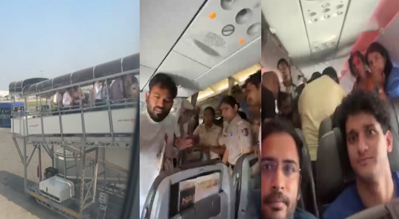 വിമാനത്തിനകത്ത് നാടകീയ രംഗങ്ങൾ ; അഭിജിത്ത് ദീപ്‌കെയും സൗരവ് ദാസും കസ്റ്റഡിയിൽ